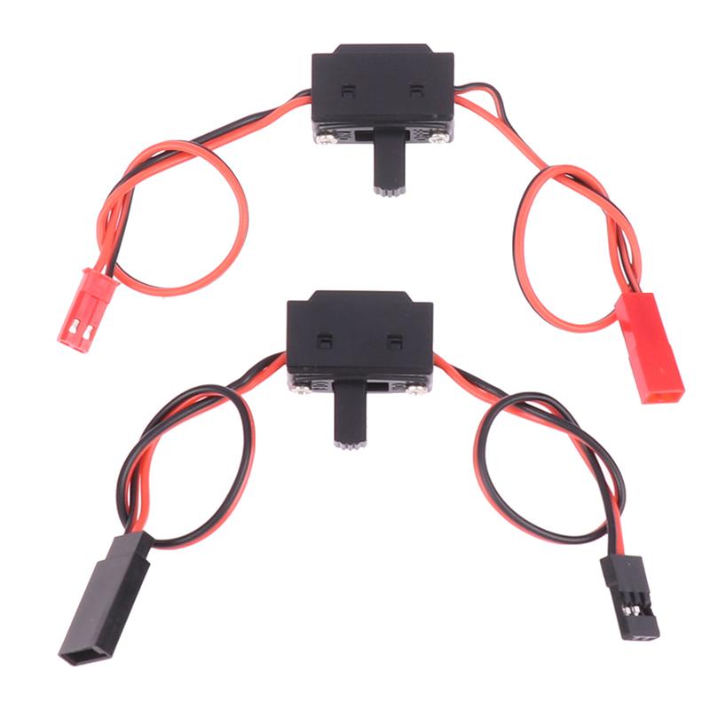 2 buc Receptor Pornit / Oprit Baterie Comutator Rc Cu Cablu Conector Futaba / Jr Jst Pentru Drone Rc cu Aripi Fixe Model Mașină Barcă