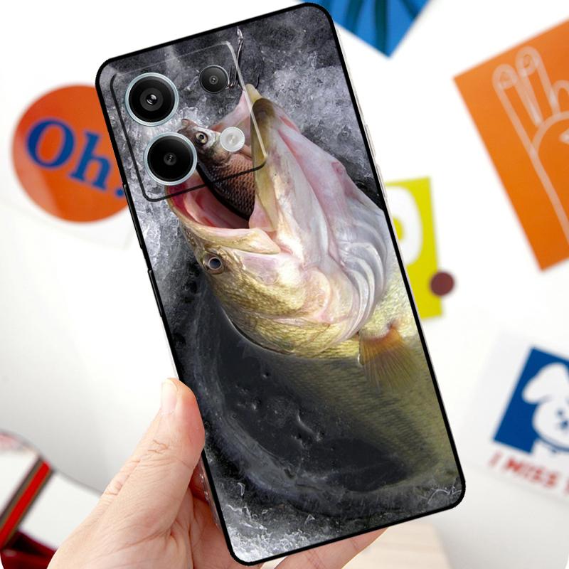 Bassangelköder Haken Tackle Hülle Für Xiaomi Redmi Note 14 10 11 12 13 15 Pro Plus Hülle Für Redmi 15 15C 13C 12C 10C 14C
