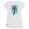 Aquaman Movie Juniors T-Shirt Mera White Premium Tee Unisex T-Shirt