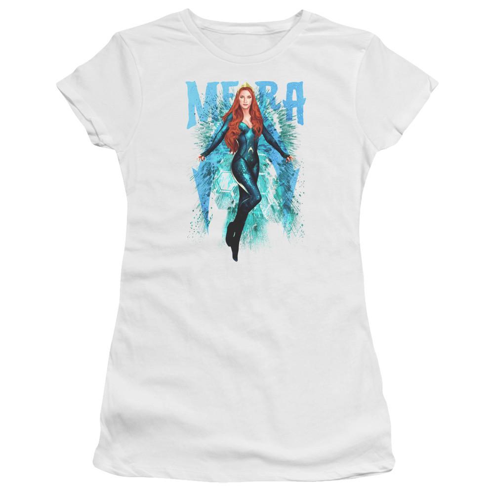 Aquaman Movie Juniors T-Shirt Mera White Premium Tee Unisex T-Shirt M