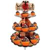 Halloween Bat Pattern Disposable Cake Stand for Dessert Table Display