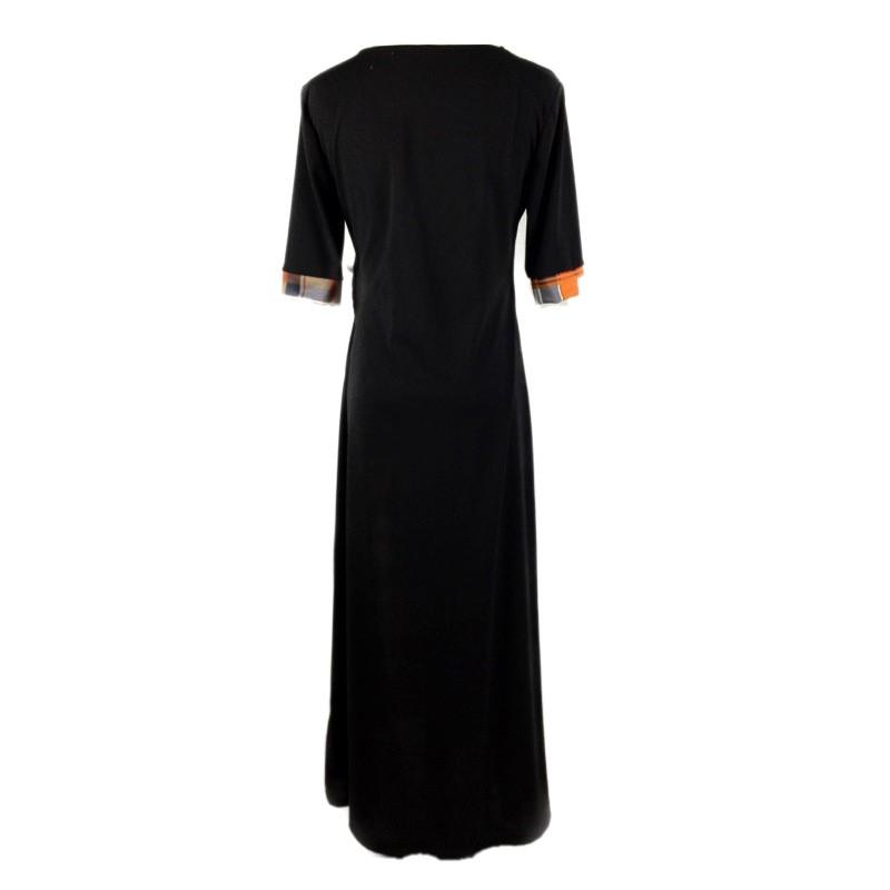 Ladies Casual Printed Long Dress Pullover Sling Irregular Hem Dress