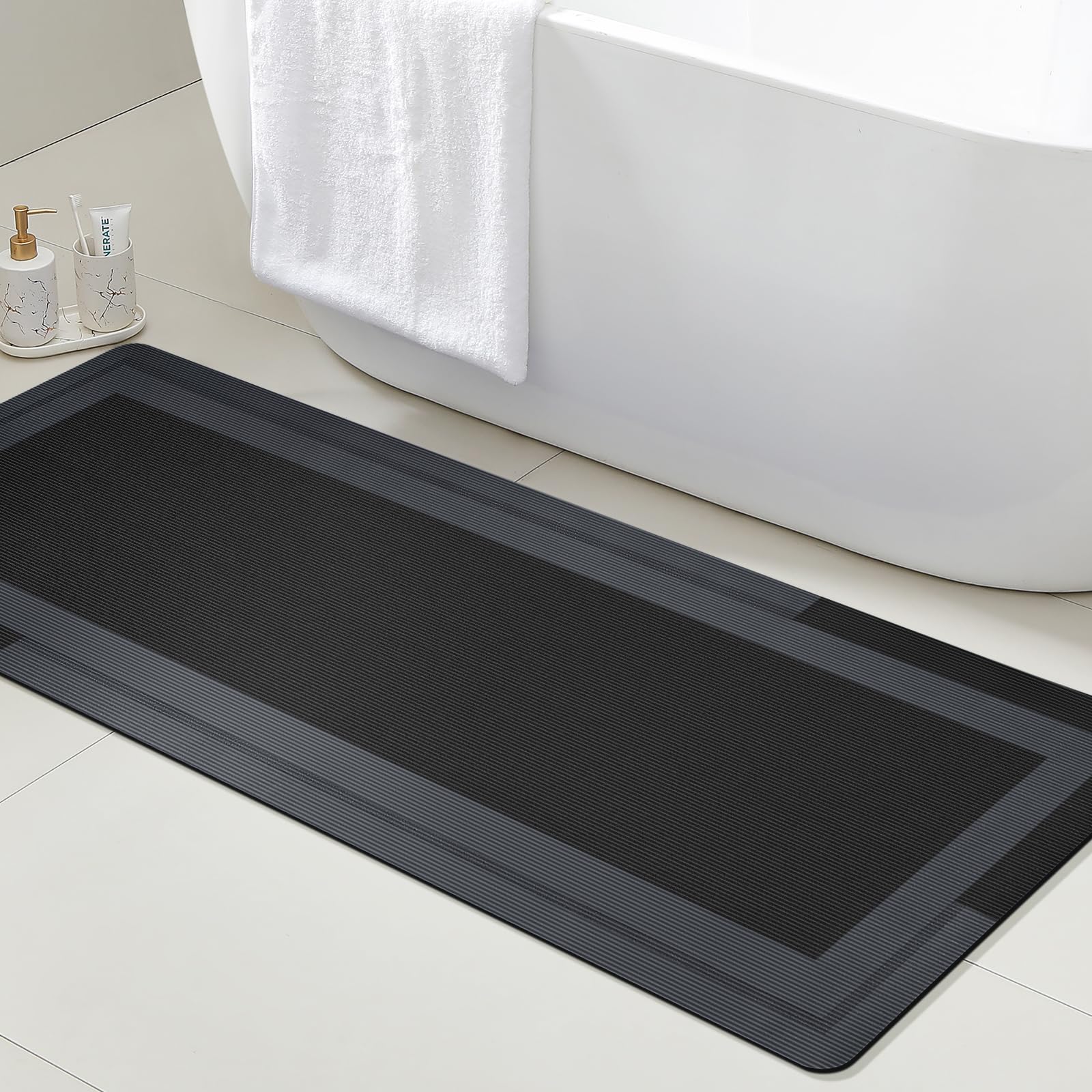 Badkamer Runner Kleed met Antislip Rubberen Achterkant Sneldrogend Ultrazuigende Badmat Machinewasbaar Vloerkleden Huisdecoratie 40X160CM(1.3X5.3FT