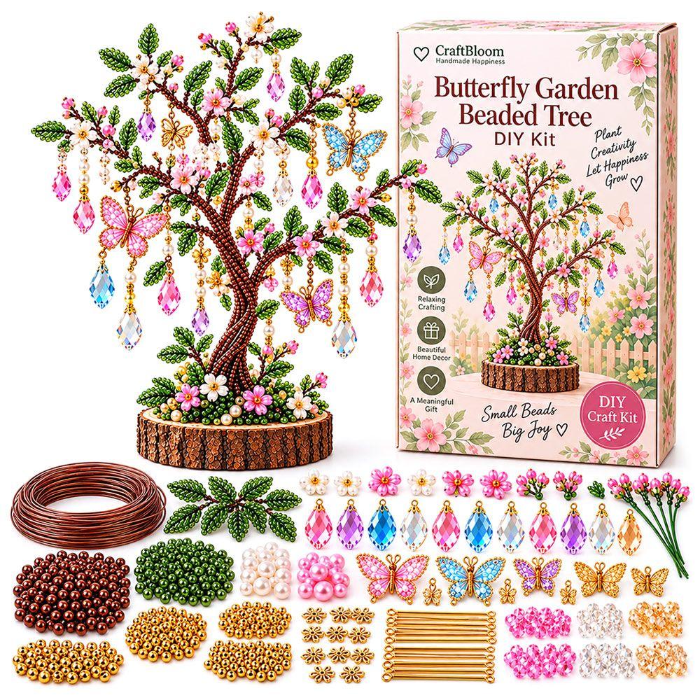Multi-Color Beads Christmas Tree Ornament Kit Ornament Kit Festive Holiday Activity