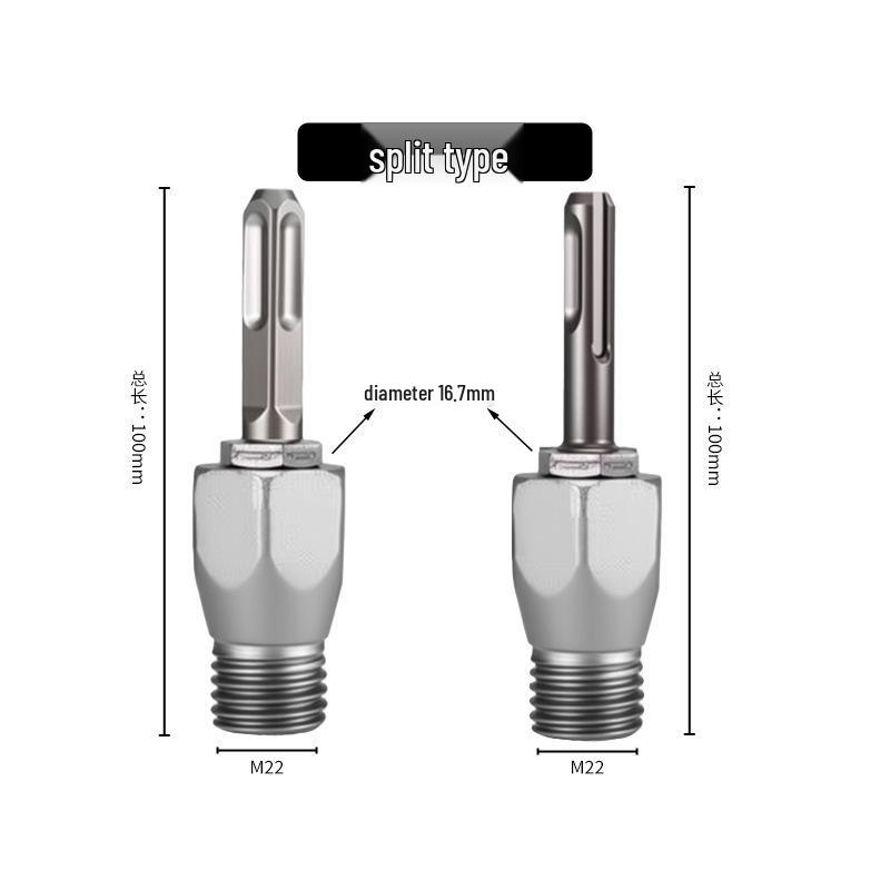 Electric to Water Drill Converter Rod - Impact Joint Extension Adapter
