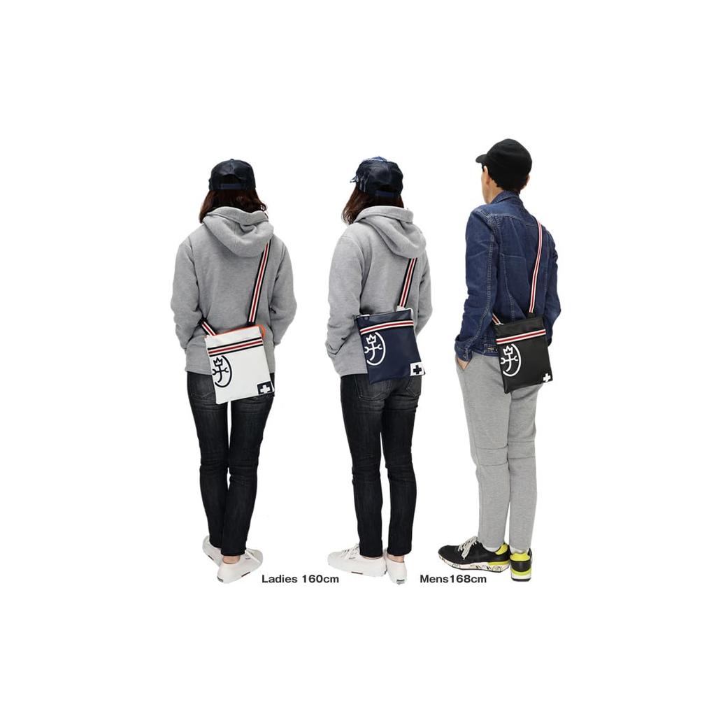 Castelbajac Pensee Vertical Mini Shoulder Bag for Men and Women (White)