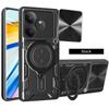 Para Realme GT6 GT 6T Neo 6 Neo6 SE Funda Protectora de Lente Deslizante para Teléfono Para Realme GT Neo6SE Armor Soporte Magnético Anillo Cubierta Trasera