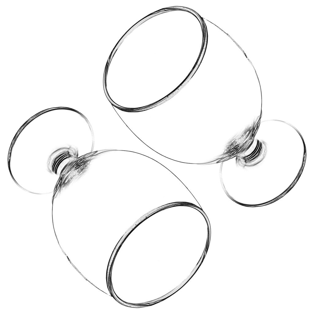 KADAX Szklanki Do Piwa Kufle Pokale Wysokie 370ml 2szt