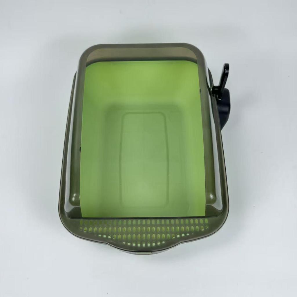 Extra Large Semi-Enclosed Cat Litter Box with Scoop