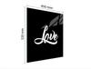 GLAS SKÄRBRÄDA 45x52 SVART