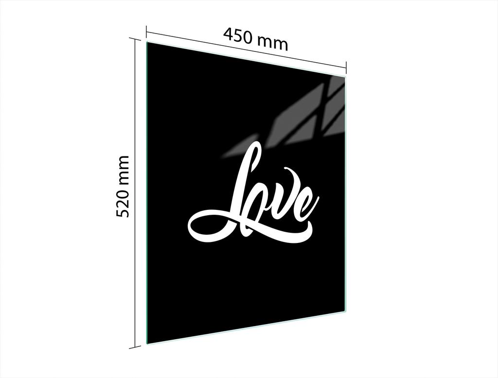 GLAS SKÄRBRÄDA 45x52 SVART