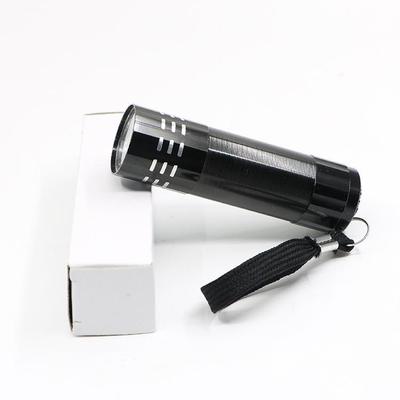 9-LED Purple UV Multifunction Flashlight: Leak Detector, Nail Curing, Currency Check, Wood's Lamp