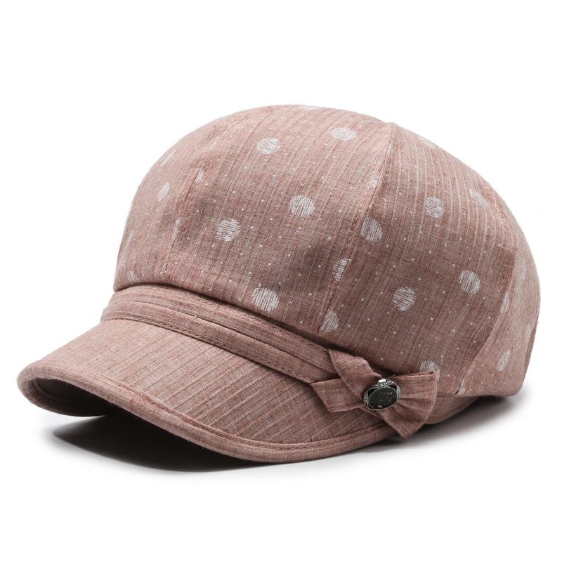 

Middle-aged and elderly women s new spring and autumn fashionable casual mother s hat thin octagonal hat sun protection mother-in-law hat