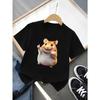 European Sizes Boys' T-shirt Print Design Art, Ideal for Outdoor Activities, Soft Knitted Top, Comfortable And Breathable, Suitable for Summer