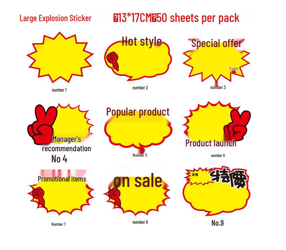 

Transparent Double-Headed Thumb Clip for Price Tags and Labels