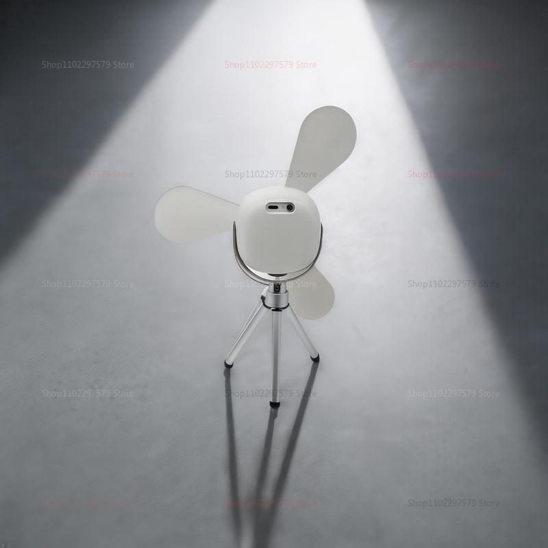 Stand Mount Small Ceiling Fan USB Charging Portable Electric Fan for Bed Dormitory Camping Outdoor Home Bathroom