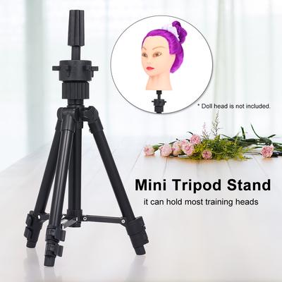 Tripod Stand Metal Adjustable Cosmetology Hairdressing Training Mannequin
