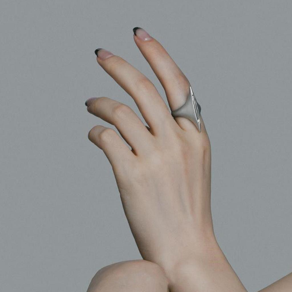 Unique Sword Rings Simple Rings Elegant Finger Rings Alloy Texture for Fashion Enthusiasts and Punk Style Followers