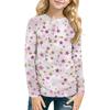 Kids' Fashion Printed Long Sleeve Round Neck T-Shirt