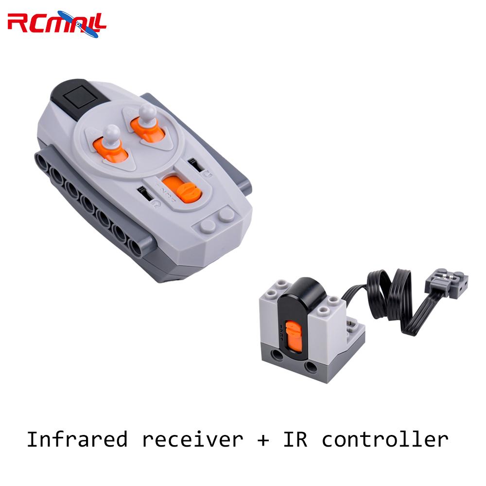 Klocki MOC Symulacja Rozpylacz Nebulizator Części Wydechowe Tor Kolejowy Silnik Odbiornik Kontrolera IR Seria Mould King Silnik