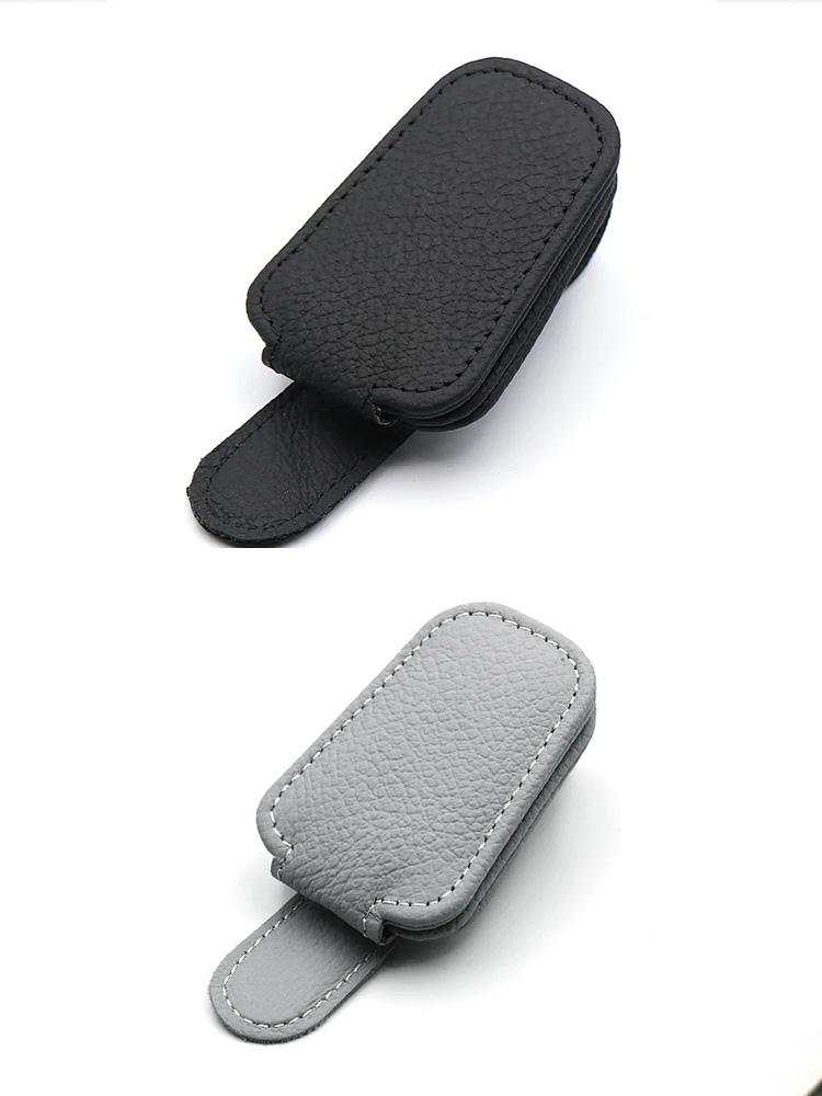 2Pcs Fashion Eyeglasses Sun Visor Car Accessories Universal Car Sunglasses Clip Card Ticket Holder Stand Fastener Pen Case