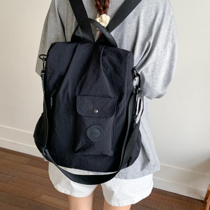 

Women s bag new trend shoulder women s bag large-capacity travel bag multi-function bag backpack travel bag чёрный