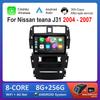 9'' Car Radio Multimedia Player Android System 4G for Nissan Teana J31 2004 - 2007 Carplay GPS Navi WiFi HD Screen DSP Stereo