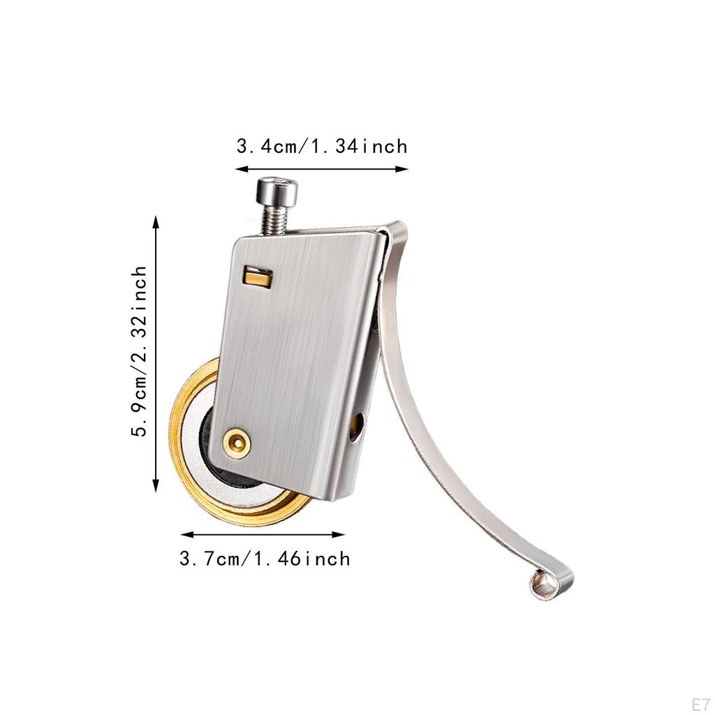 2 Pieces Sliding Patio Door Roller Assembly Copper Wheel Hardware for Wood Wardrobe Multipurpose