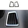Black Left And Right Air Outlet Vent Trim For Ford Ranger 2015- 2PCS Steel