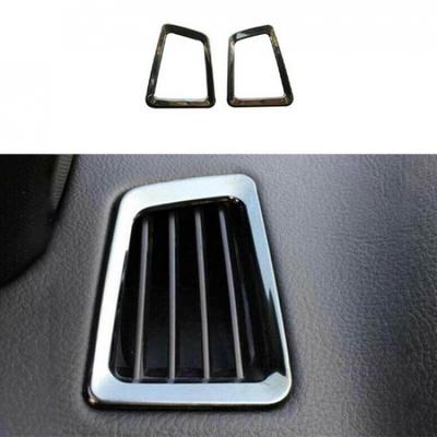 Black Left And Right Air Outlet Vent Trim For Ford Ranger 2015- 2PCS Steel
