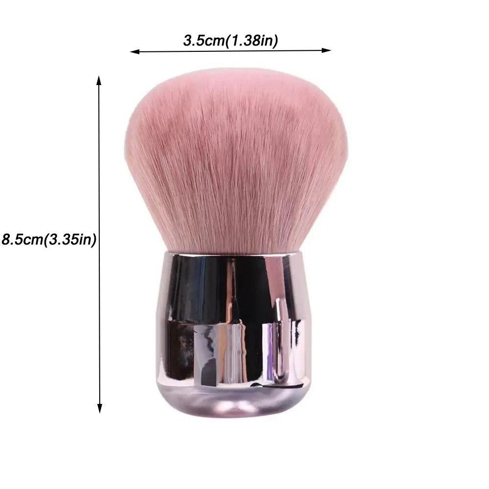 Portable Mushroom Powder Brush Soft Bristles Nail Cleaning Brush New Gel Dust Brush  Makeup Tool