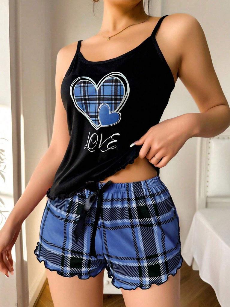 European & American Style Women's Milk Silk Pajama Set: Sexy Camisole & Shorts