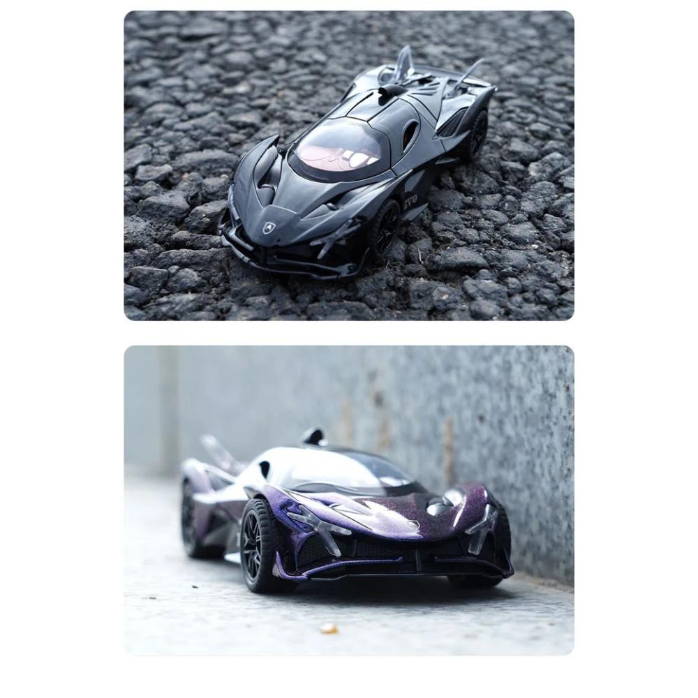1/32 Apollo Project EVO Alloy Sports Car Model Diecast Metal Super Racing Car Vehicle Model Simulation Sound Light Kids Toy Gift