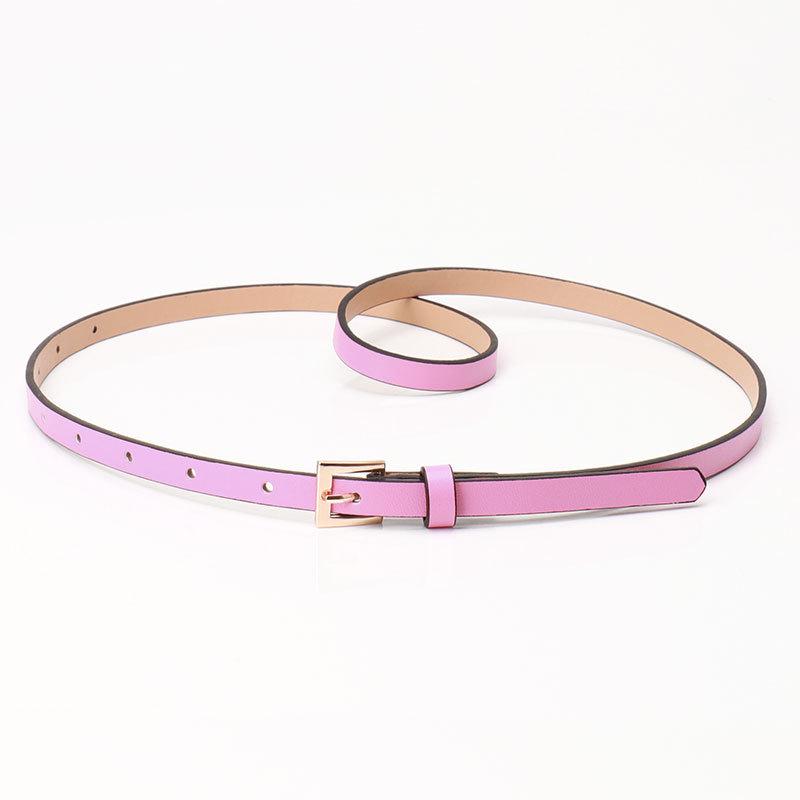 Frühling/Sommer Damen PU Leder Dünner Taillengürtel - Vielseitig Mehrfarbig Dekorativ für Kleider & Anzüge