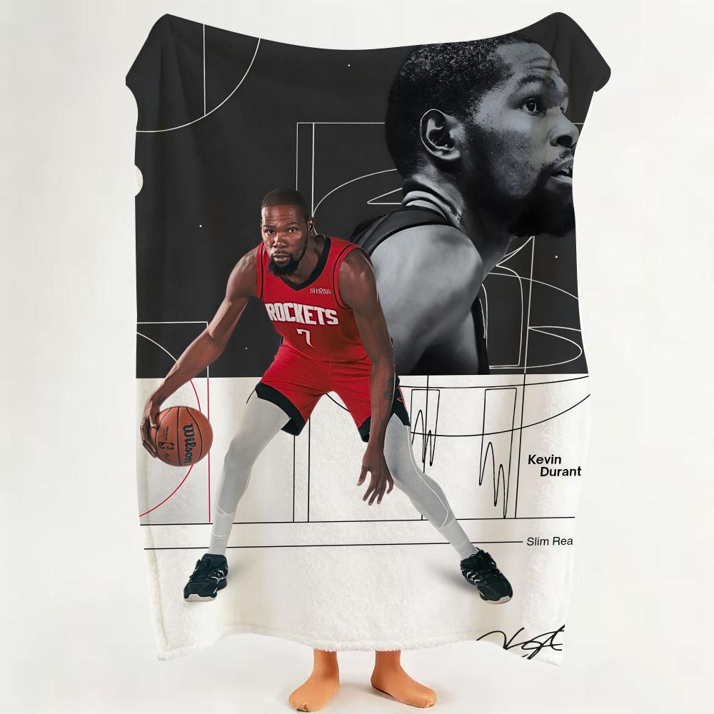 Athlete K Kevin D Durant Throw Flannel Throw Blanket Suitable for Sofa Living Room Bedroom