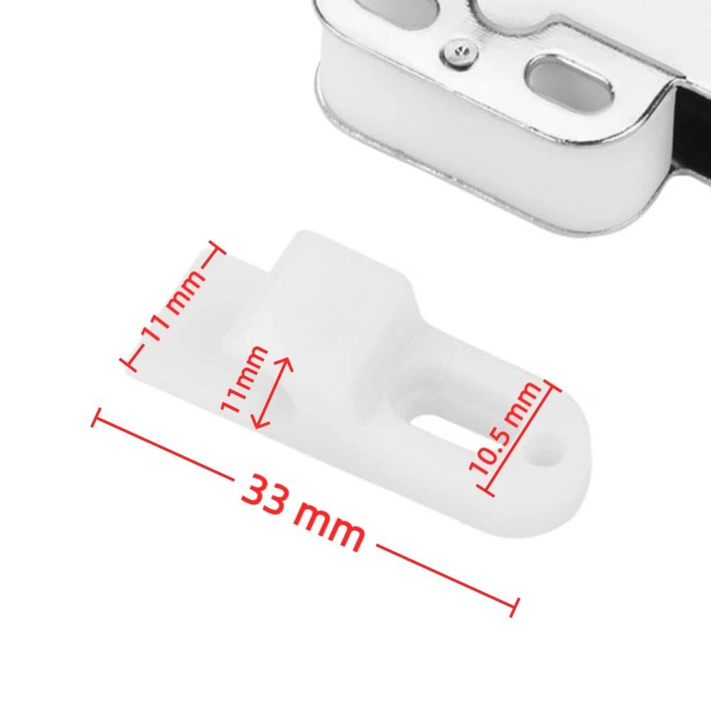 4pcs Mini Tip Cabinet Door Latch Push to Open / Press Open Automatic Spring Snap Cupboard Door Catch Touch Release Self-Locking
