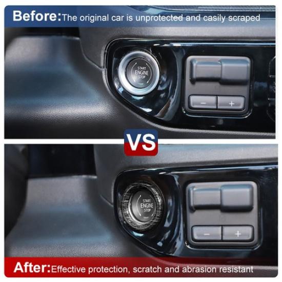 Motor Start Stopp Knopf Rahmen Dekor Blende Zierleiste Abdeckung Für Chevy Silverado +