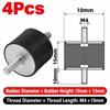 M3 M4 M5 M6 M8 M10 Silentblock Bobbin Mount Male Thread Shock Absorber  for Marine Automotive Use