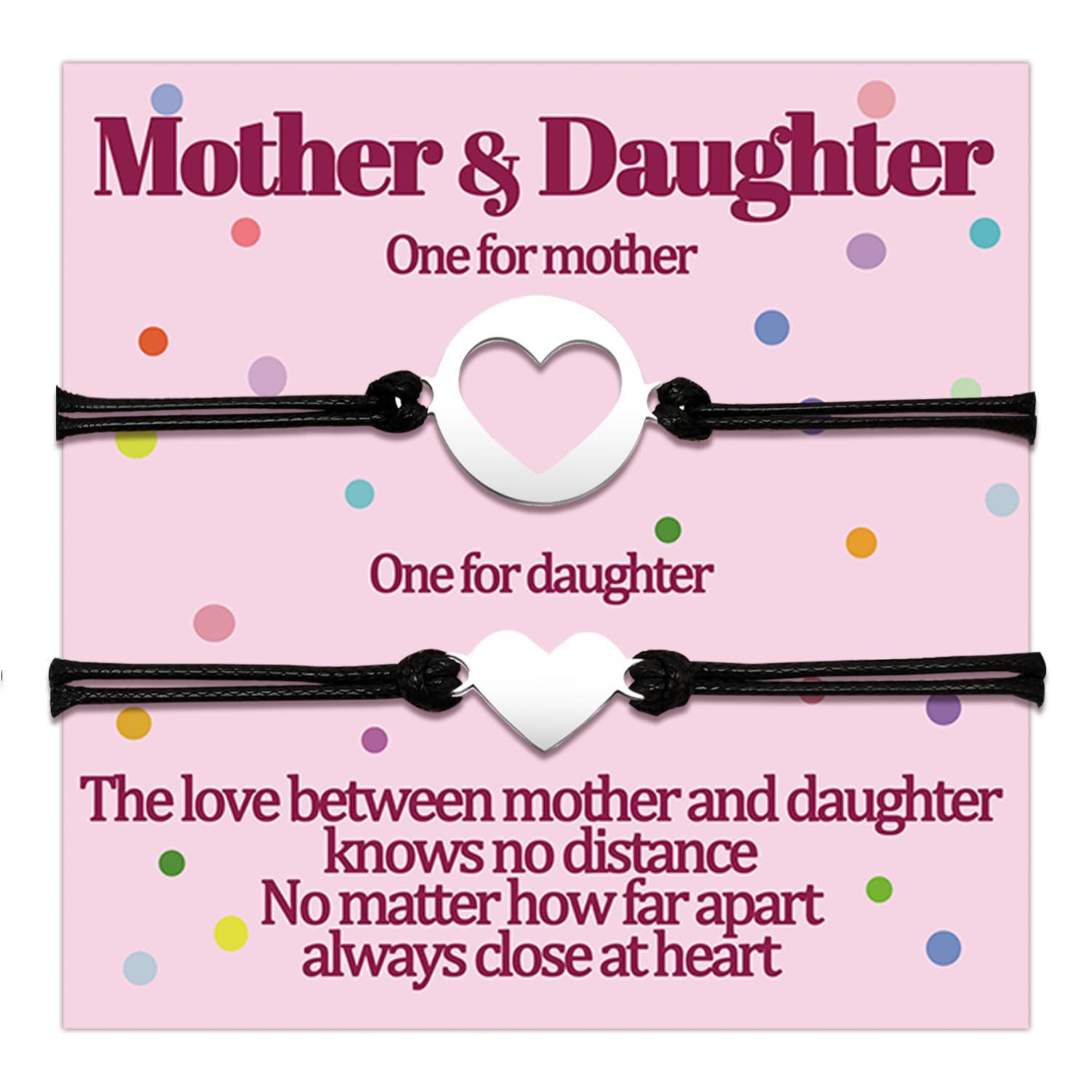 

Love Black Braided Bracelet Daughter Love Hand Rope Set Stainless Steel Combination Love Set Bracelet
