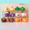 Luminous Halloween Pumpkin Plush Figure Keychain With For Festival Gift And Decoration