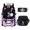 Trend Campus Primary And Secondary School Student School Bag Blue Prison Blue Lock Peripheral Animation Backpack Pencil Bag