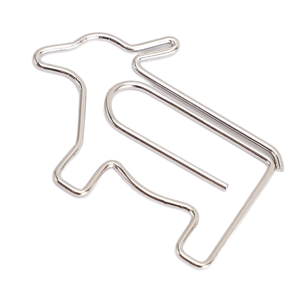 100PCS Cow Shaped Paper Clips with Storage Box Iron Wire Paper Clips Cute Paper Clips  Office Home