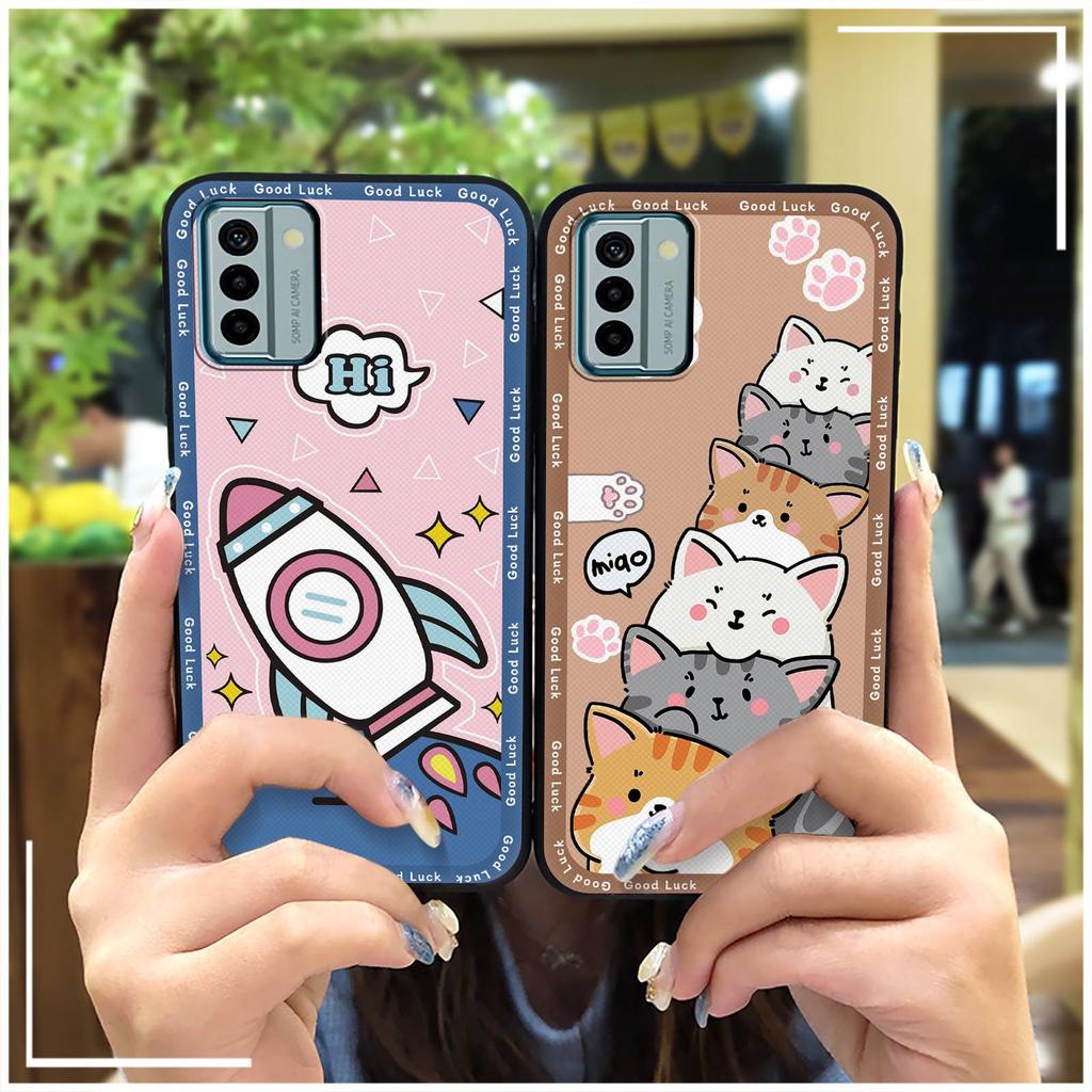 Custodia per telefono carina da cartone animato per Nokia G22 Silicone resistente Avvolgimento completo TPU impermeabile Graffiti Copertura posteriore Resistente allo sporco