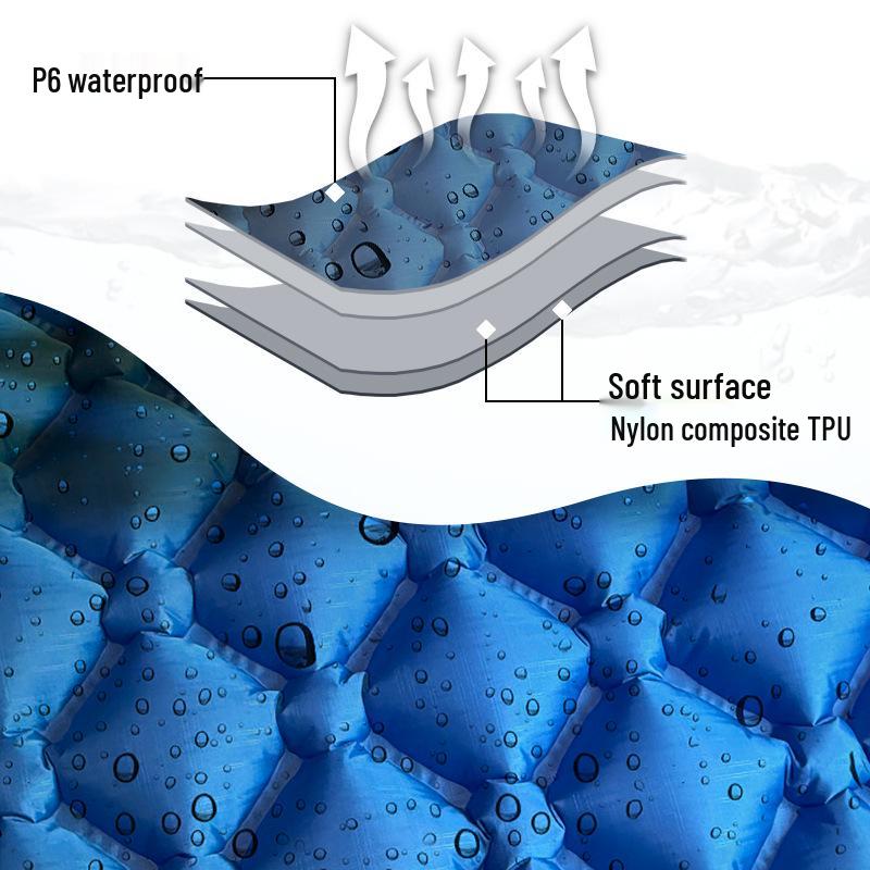 Automatic Inflatable Outdoor Sleeping Pad: Lightweight, Moisture-Proof Mattress for Camping and Car Tent Use.