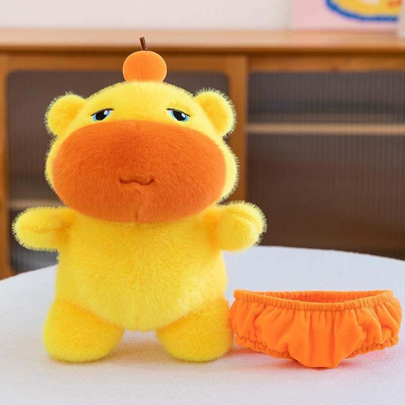 Păpușă populară capibara mică Lulu, emoji super drăguț, păpușă de pluș Lulu, cadou amuzant de Ziua Îndrăgostiților