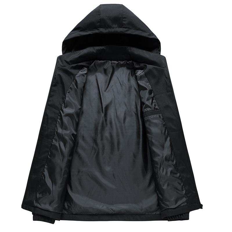 Men's 2026 Spring Workwear Jacket - Korean Style, Thin, Loose, Casual, Versatile, Hooded, Trendy Brand Top