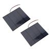 2PCS 1.5W 6V Small Solar Panels Monocrystalline Silicon DIY Solar Charging Panel for Phone Tablet Camera Flashlight