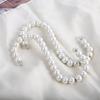 1/2/3Pcs/Lot White Pearl Beads Hanging S Hooks Non-Slip Ornament Hook S Shaped Creativity S Hooks For Closets Clothing Shop