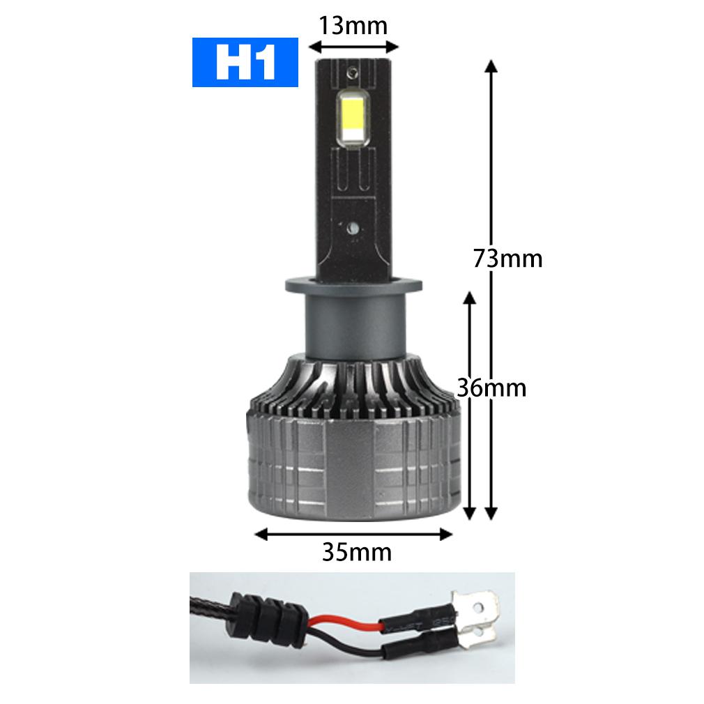 2 szt. 40000LM 150W H1 H4 H7 LED Canbus H8 H11 9005 HB3 9006 HB4 9012 Hir2 Turbo Led żarówki do reflektorów 6000K biała lampa samochodowa podwójna miedziana rura reflektora