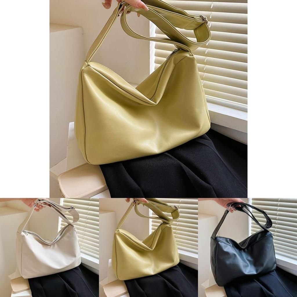 Urban Simple Large Shoulder Bag For Women Casual Daily Use Minimalist Style Tote Bag